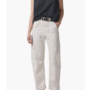 Agolde White Cargo Pants